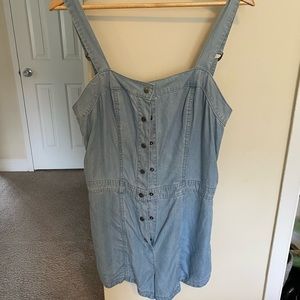 RVCA denim romper